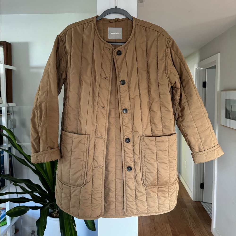 Everlane Quilted Midi Length Jacket